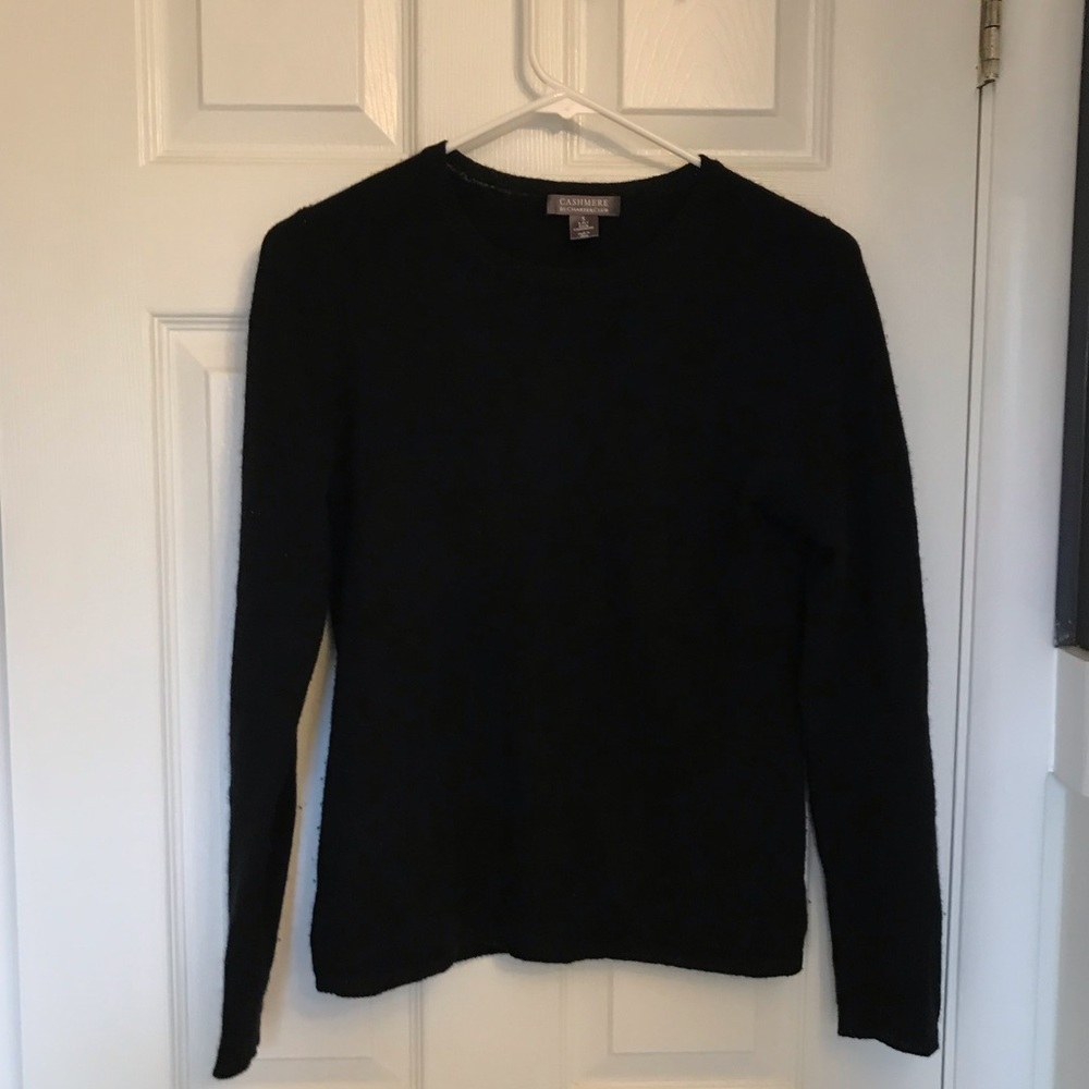 Charter Club Black Cashmere Sweater